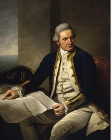 الخامس والعشرين من أغسطس عام1768 المستكشف الإنجليزي جيمس كوك ينطلق في بعثته البحرية الأولى.