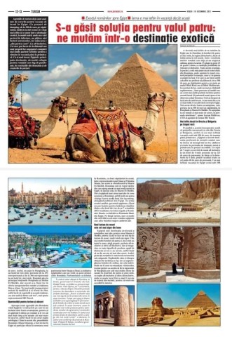 وسائل الإعلام الرومانية تفرد تحقيقاً مطولاً عن السياحة وقضاء عطلات الشتاء في مصر وبخاصة مدينة شرم الشيخ