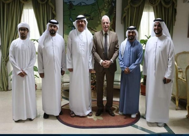 ”فودة” يستقبل مدير عام  بلدية الفُجيرة بدولة الإمارات