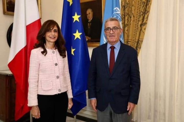 وزير الشئون الخارجية والأوروبية المالطي يستقبل سفيرة جمهورية مصر العربية في مالطا