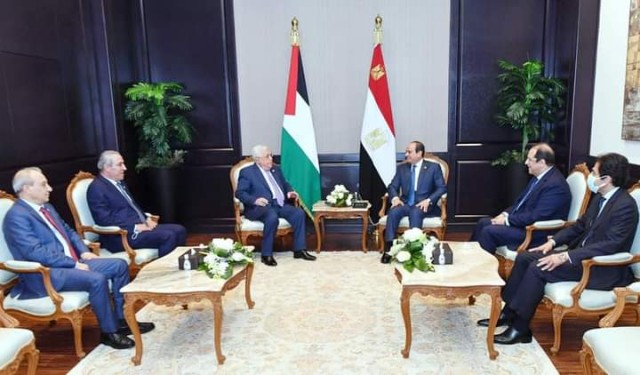 لقاء الرئيس السيسي بالرئيس الفلسطيني