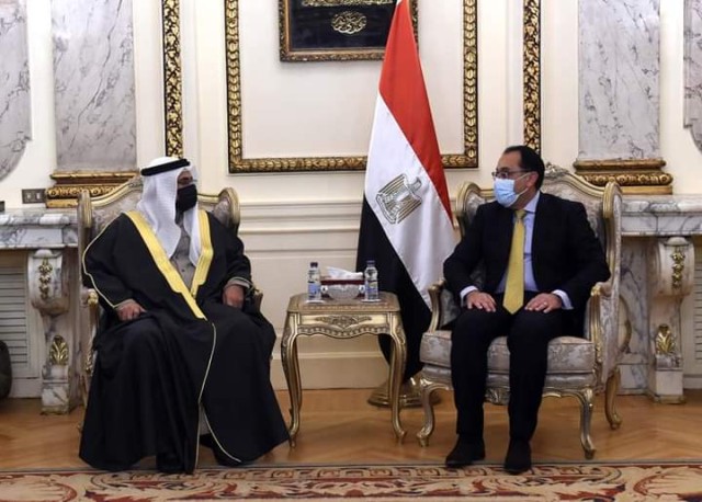 رئيس الوزراء يستقبل رئيس البرلمان العربي