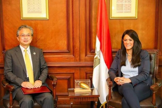 وزيرة التعاون الدولي تستقبل السفير الياباني الجديد بالقاهرة لبحث تعزيز التعاون