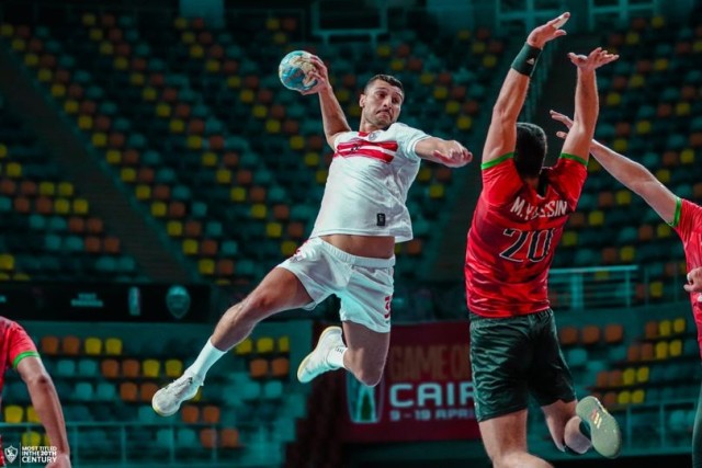 يد الزمالك يبدأ مشوار بطولة سوبر المحترفين بفوز على سبورتنج 36-28