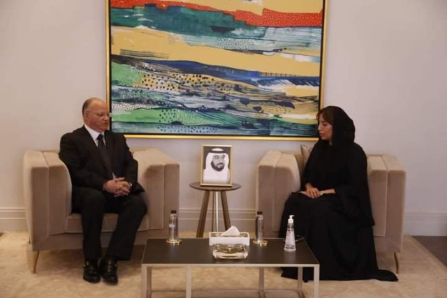 محافظ القاهرة يقدم واجب العزاء لسفيرة الإمارات بالقاهرة في وفاة رئيس دولة الإمارات