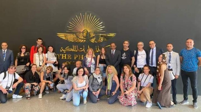 المتحف القومي للحضارة المصرية يستقبل وفد سياحي إيطالي