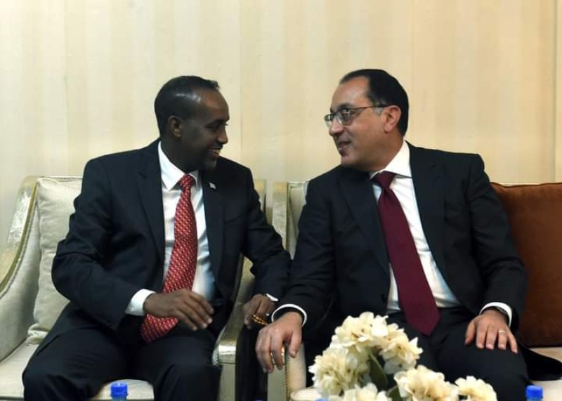 رئيس الوزراء يلتقي الرئيس الصومالي