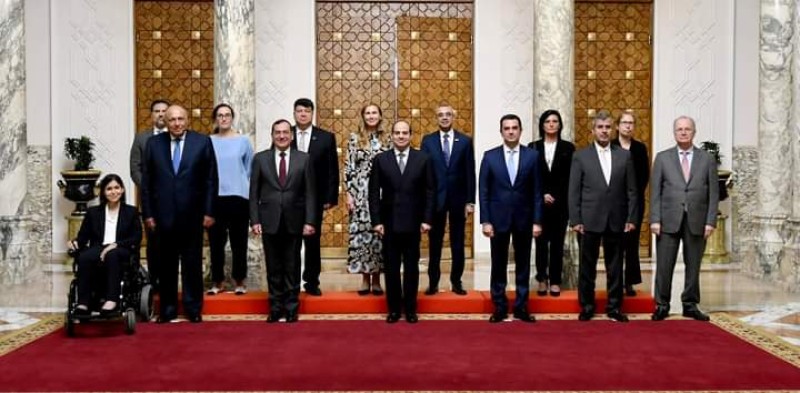 الرئيس السيسي يستقبل وزراء دول منتدى غاز شرق المتوسط