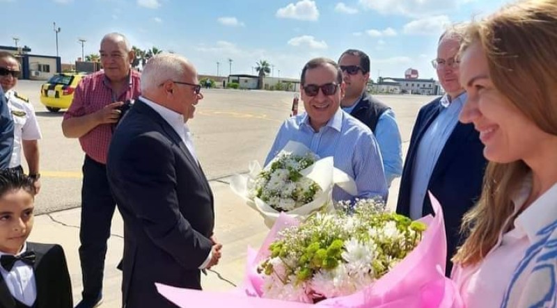 محافظ بورسعيد يستقبل وزير البترول ورئيس المفوضية الأوربية 