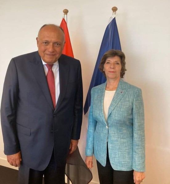 وزير الخارجية يلتقي وزيرة أوروبا والشئون الخارجية الفرنسية
