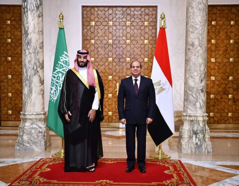 الرئيس السيسي يستقبل ولي العهد السعودي بقصر الاتحادية