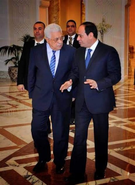 الرئيس السيسي و الرئيس الفلسطيني 