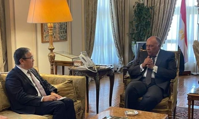 وزير الخارجية يستقبل نائب وزير خارجية كازخستان