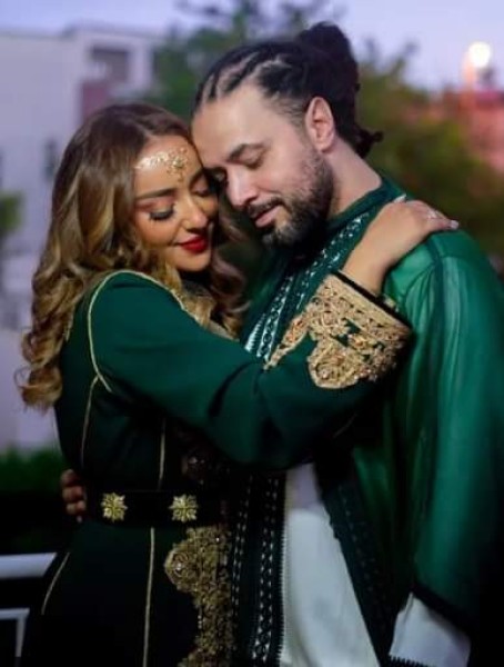 عبدالفتاح الجريني وزوجته