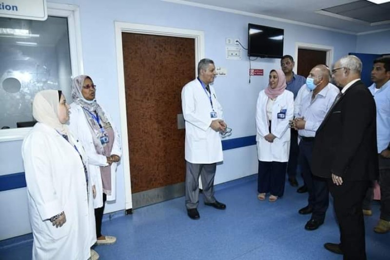 وزير النقل يتفقد مستشفى المركز الطبى لسكك حديد مصر  