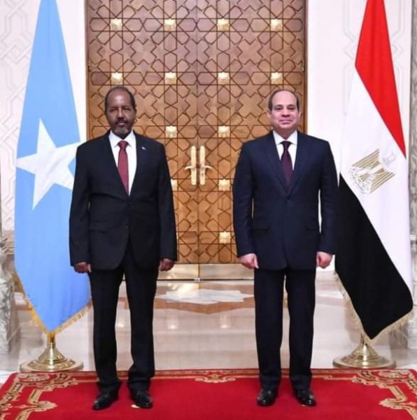الرئيس السيسي و الرئيس الصومالي 