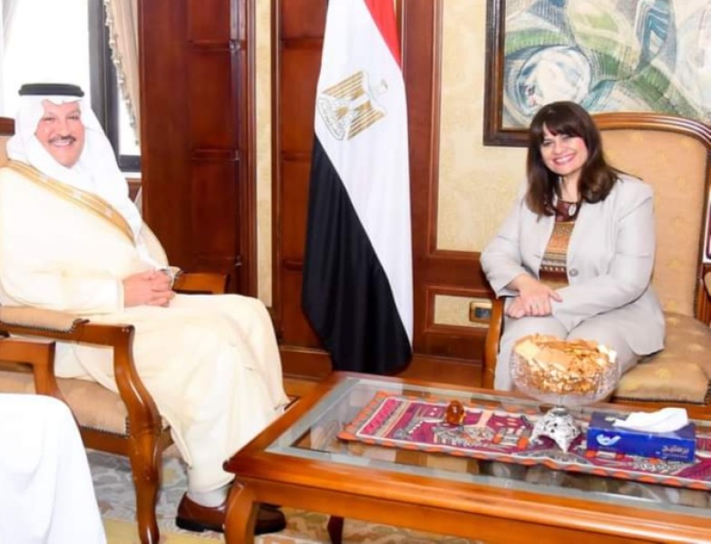وزيرة الهجرة تستقبل السفير السعودي لدى مصر لبحث سبل تعزيز التعاون المشترك