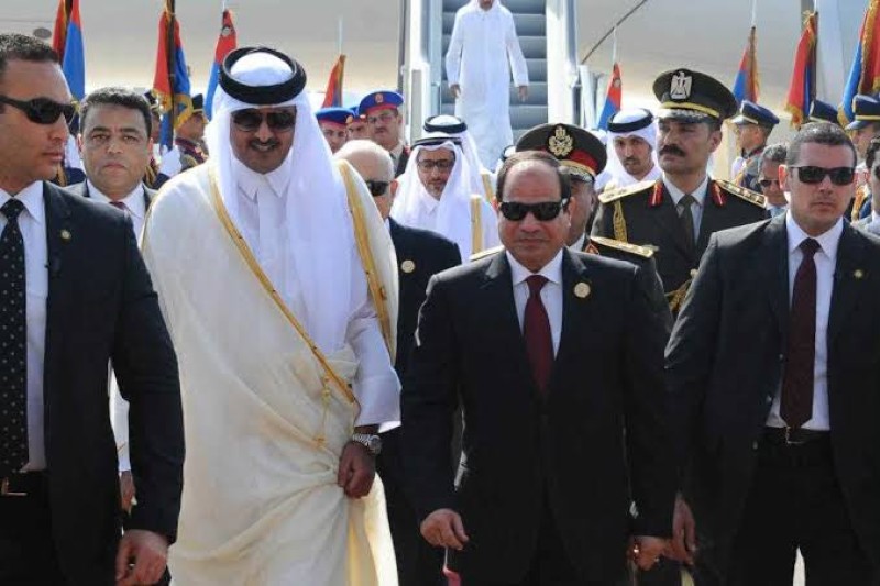 الرئيس السيسي وأمير دولة قطر