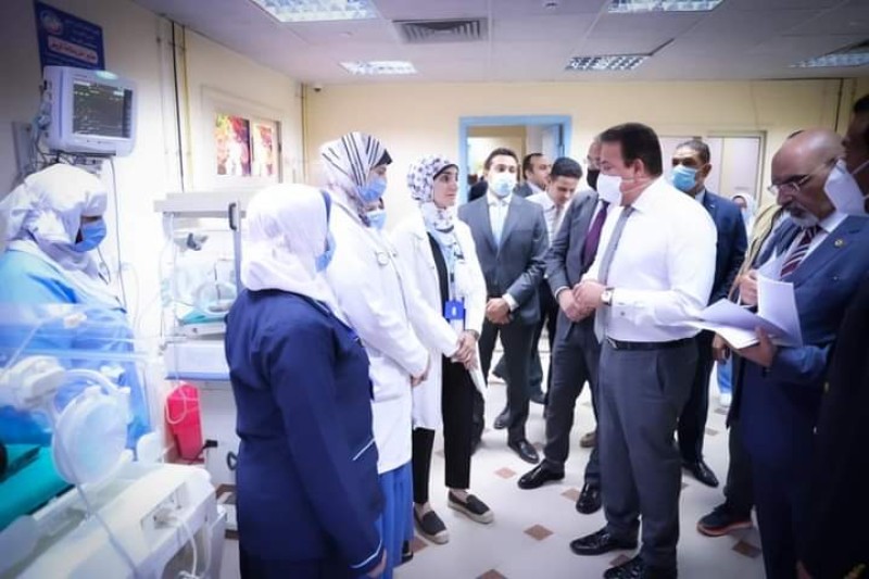 وزير الصحة يتفقد مستشفى الفيوم النموذجي 