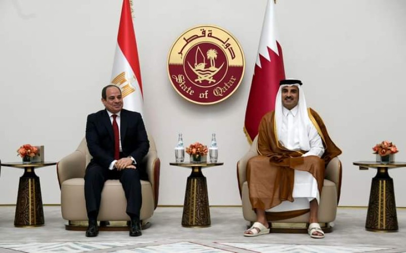 الرئيس السيسي و أمير دولة قطر 