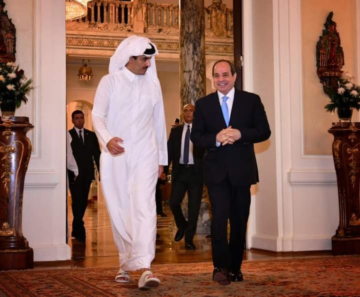 الرئيس السيسي و أمير دولة قطر 