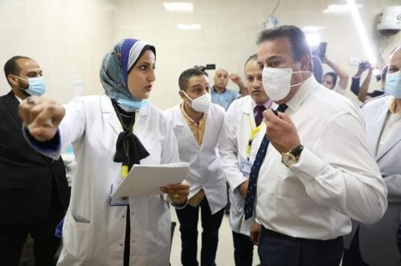 وزير الصحة يتفقد مستشفى أبو تيج النموذجي بأسيوط 