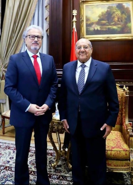 رئيس مجلس الشيوخ يستقبل بمكتبه اليوم  السفير الصربي بالقاهرة 