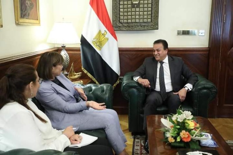 وزير الصحة يستقبل المنسق المقيم للأمم المتحدة بمصر 