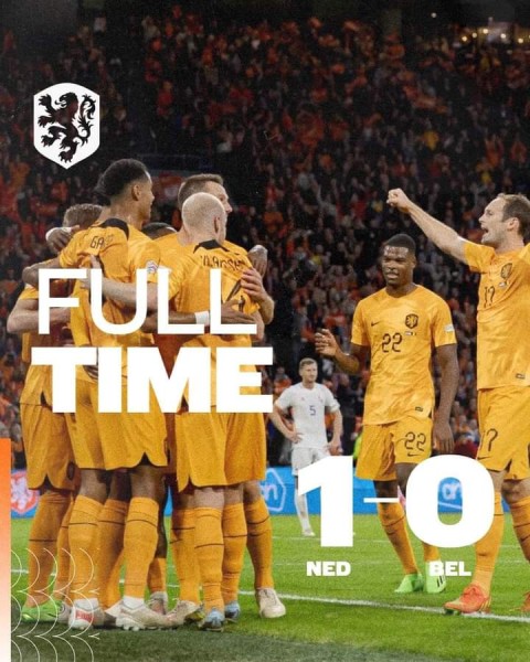 هولندا تنتصر علي بلچيكا بهدف دون رد في دوري الأمم الأوروبيه