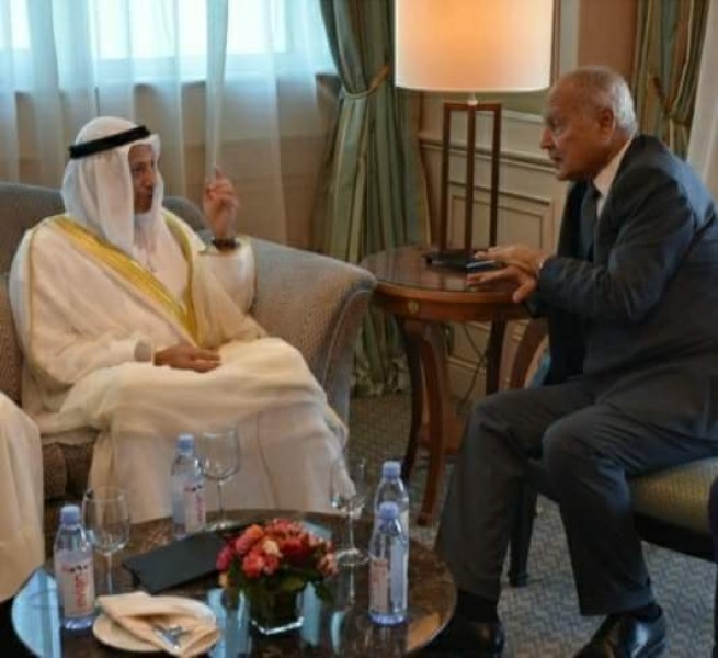 أبو الغيط يلتقي وزير خارجية الكويت قُبيل انعقاد قمة الجزائر