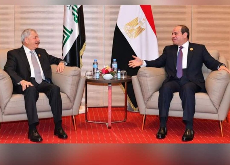 مصر و العراق تتفقان على ضرورة تكثيف التنسيق لمواجهة التحديات التي تعاني منها المنطقة