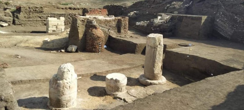 السياحة والآثار : الكشف عن بقايا صالة أعمدة معبد بوتو بمحافظة كفر الشيخ