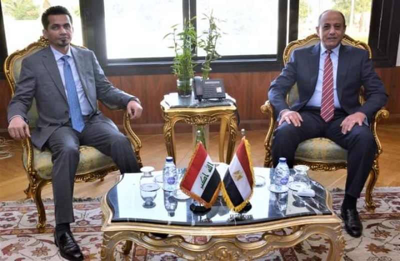 وزير الطيران يستقبل وزير النقل العراقي 