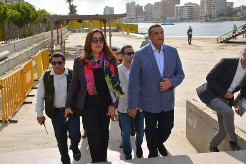 وزير التنمية المحلية ومحافظ دمياط يتابعان موقف تطوير " جسر الحضارة " 