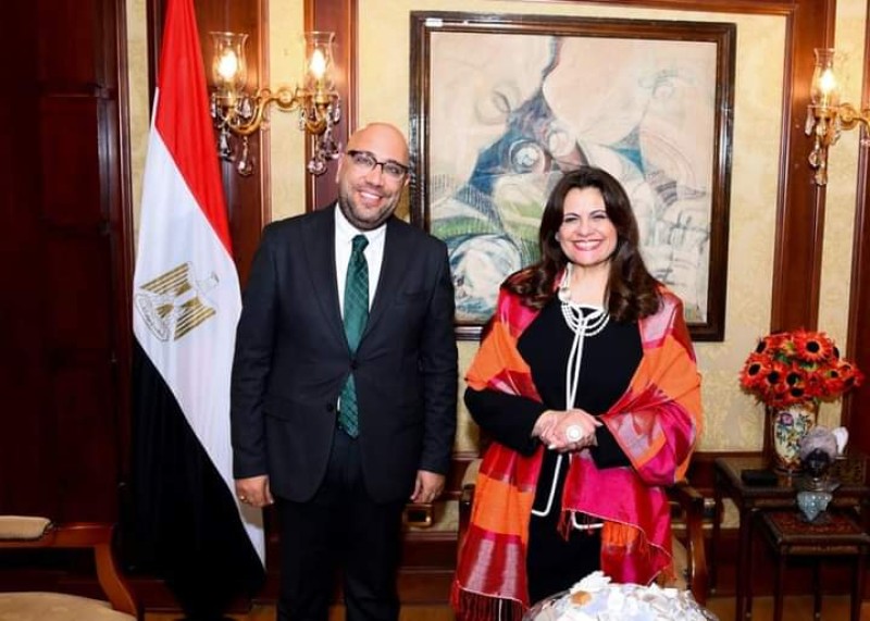 وزيرة الهجرة تستقبل أحد اكبر المستثمرين المصريين بالسويد