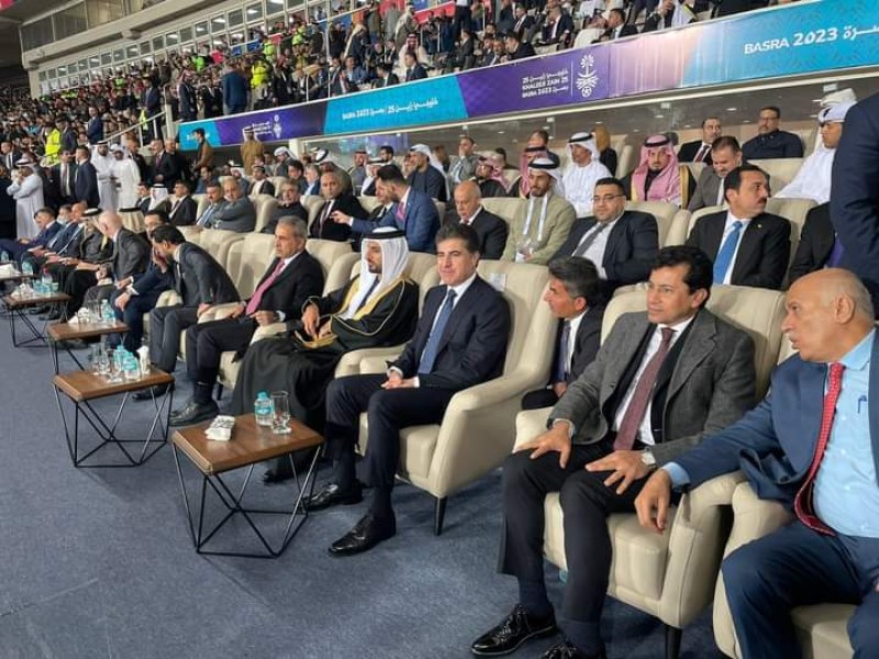 وزير الشباب والرياضة يشهد افتتاح كأس الخليج العربى بالعراق
