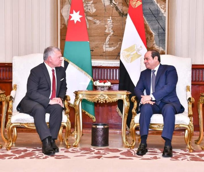 الرئيس السيسي يستقبل ملك الأردن 