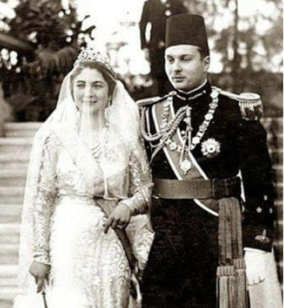ذكري زواج الملك فاروق والملكة فريدة