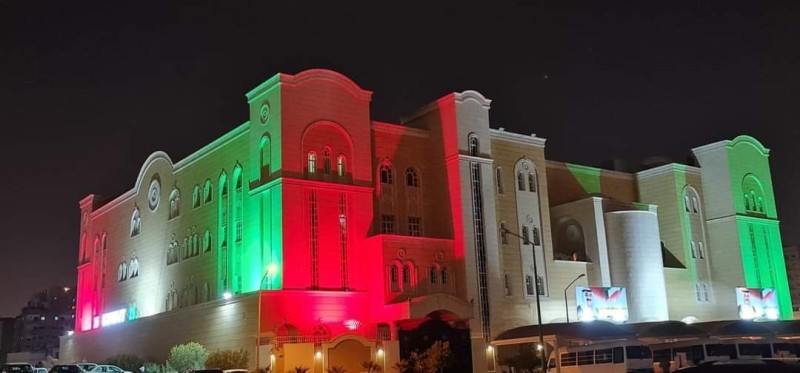 الكنيسة المصرية بالكويت تتزين تضامنًا مع الشعب الكويتي في إحتفالاته الوطنية