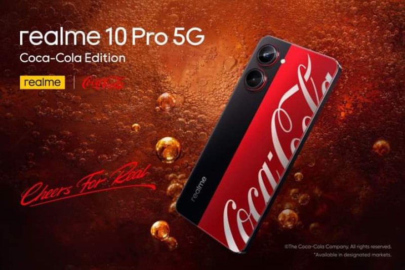 هاتف realme 10 Pro 5G Coca-Cola Edition الجديد