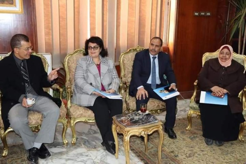 جامعة المنوفية تستقبل وفد مبادرة "تميز المعلم -مصر"