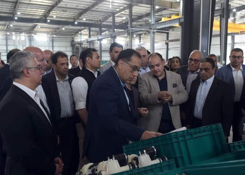 رئيس الوزراء يتفقد مصنع شركة مايديا للغسالات بالمنطقة  الصناعية الصينية "تيدا ـ مصر"