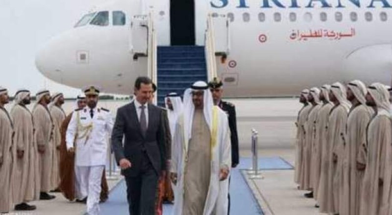 الرئيس السوري يصل أبوظبي في زيارة رسمية
