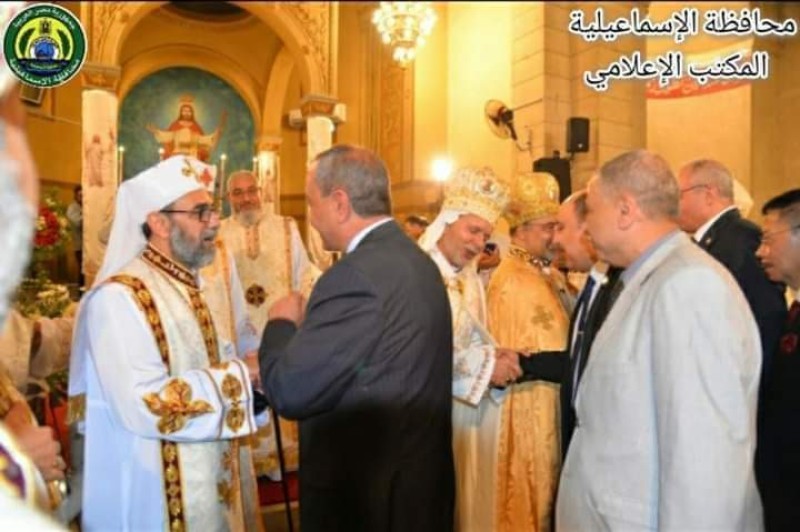 محافظ الإسماعيلية يشهد مراسم ترسيم مطرانًا جديدًا لإيبارشية الأقباط الكاثوليك وتوابعها