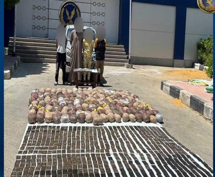 الداخلية تنجح في ضبط كميات من المواد المخدرة بقيمة 28 مليون جنيه بجنوب سيناء