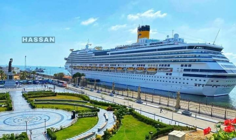 ميناء بورسعيد السياحى يستقبل السفينة السياحية العملاقة COSTA PACIFICA 