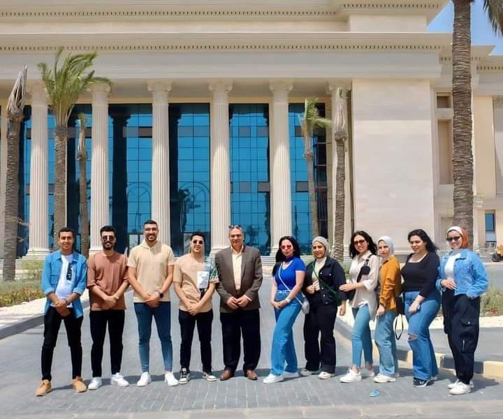 وفد من طلاب إعلام أكتوبر يزور مدينة المنصورة الجديدة ضمن حملة إعلامية كمشروع تخرج
