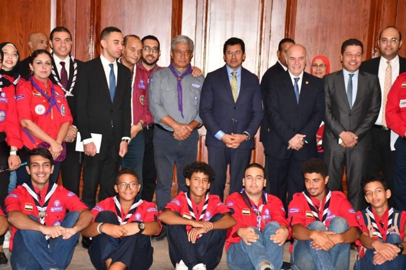 وزير الرياضة يبحث مع اتحاد الكشافة ترتيبات استضافة مصر للمؤتمر الكشفي العالمي ٢٠٢٤