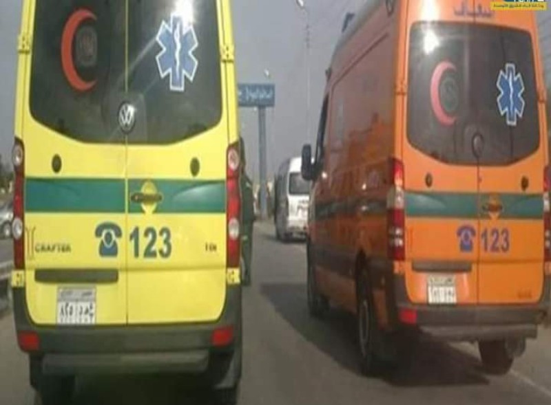 إصابة 15 شخصًا في حادث انقلاب سيارة ”ميكروباص” على طريق بني سويف الصحراوي