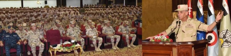وزير الدفاع يشهد تنفيذ المرحلة الرئيسية لمشروع مراكز القيادة التعبوى للجيش الثانى الميدانى